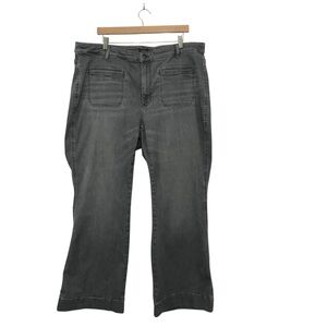 J. Jill Denim Jeans Women’s Size 22 Gray Wash Flare High Rise Stretch